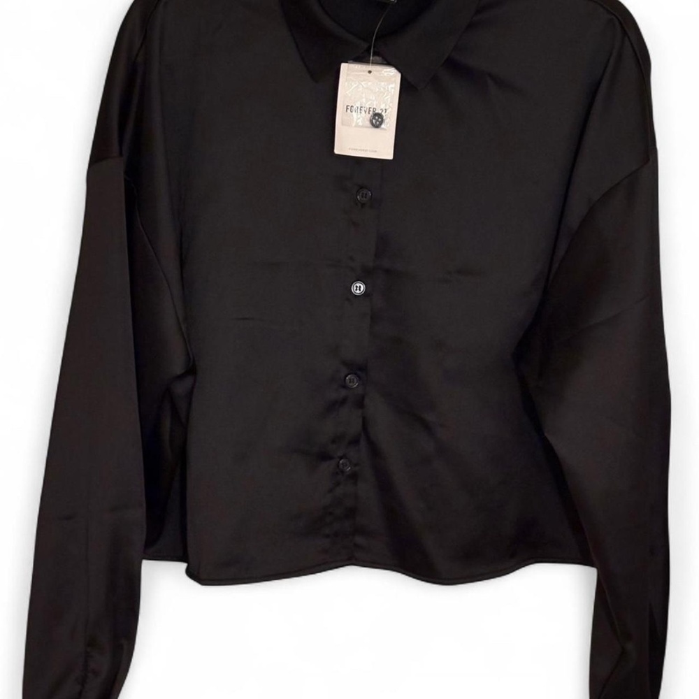 Satin Button Up Top